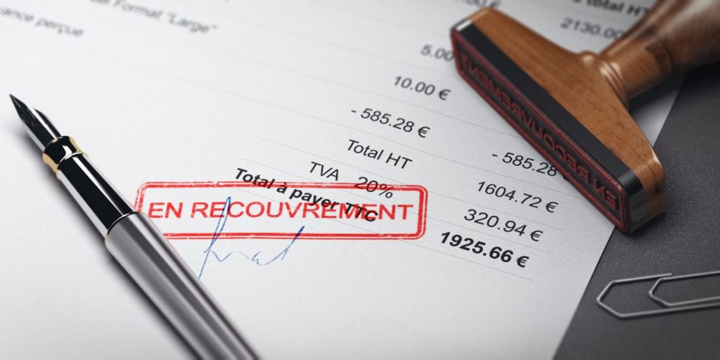 Facture en cours de recouvrement chez une PME